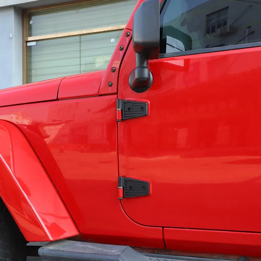 For 2007-2018 Jeep Wrangler JK JKU Door Hinge Replacement Accessories US Flag - Image 4