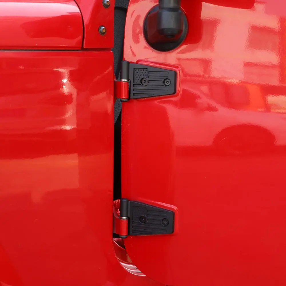 For 2007-2018 Jeep Wrangler JK JKU Door Hinge Replacement Accessories US Flag - Image 5