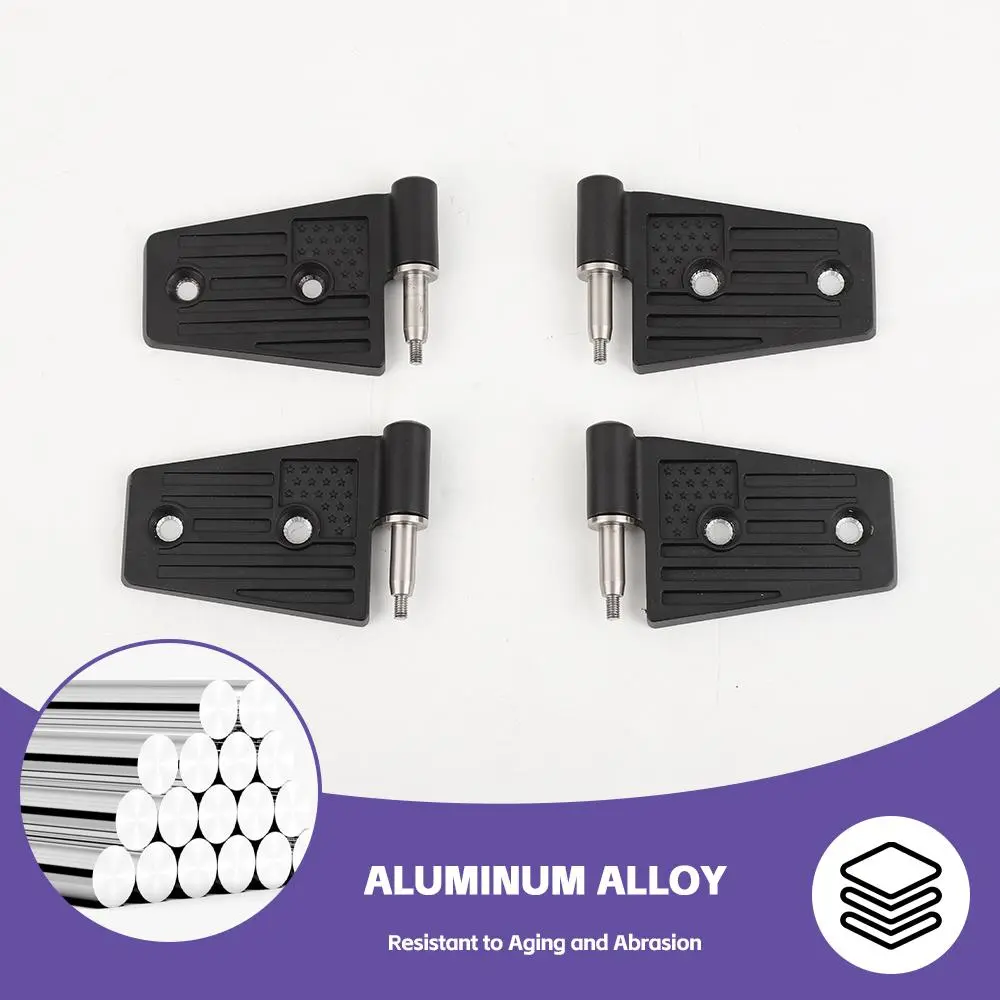 For 2007-2018 Jeep Wrangler JK JKU Door Hinge Replacement Accessories US Flag - Image 8