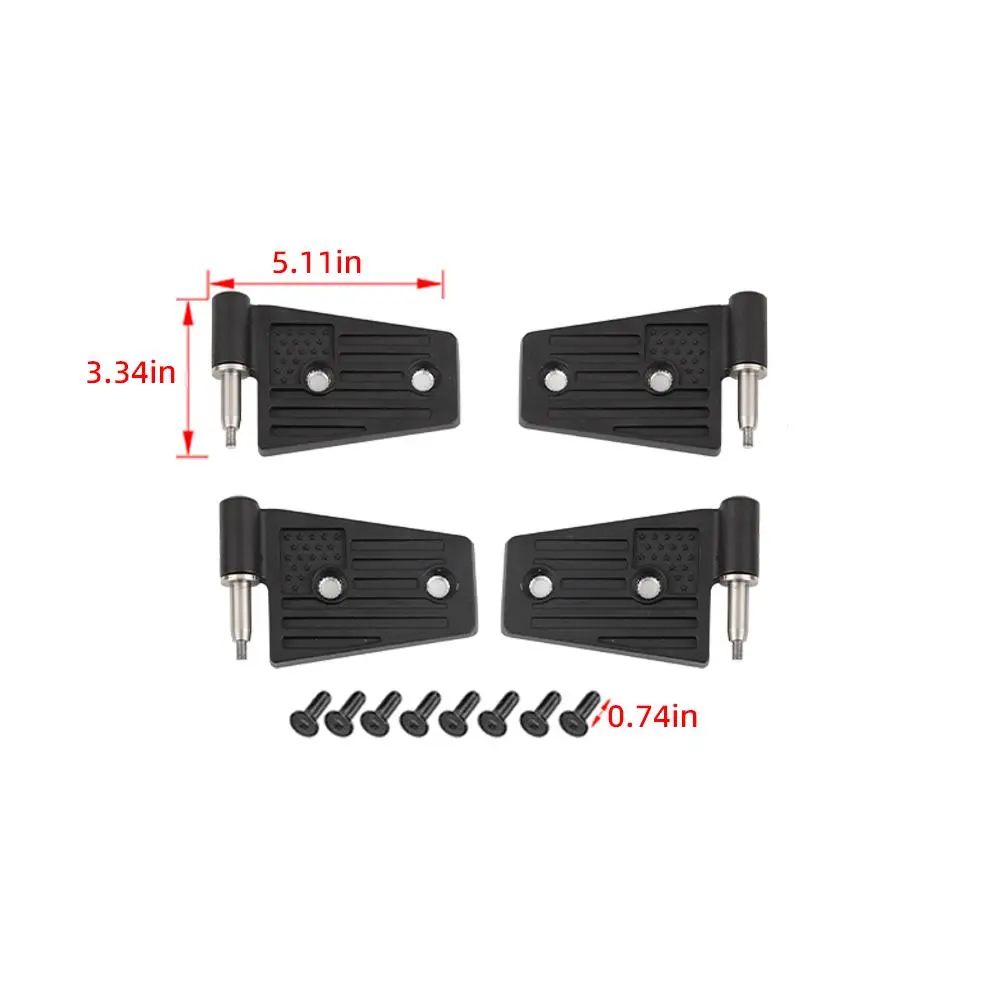 For 2007-2018 Jeep Wrangler JK JKU Door Hinge Replacement Accessories US Flag - Image 9