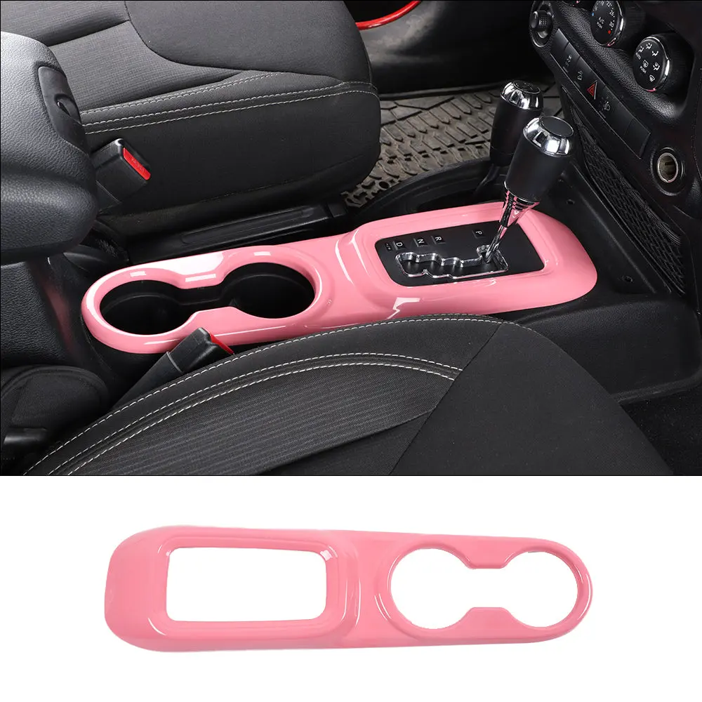 For 2011-2018 Jeep Wrangler JK JKU Water Cup Holder & Gear Shift Trim Cover - Image 10