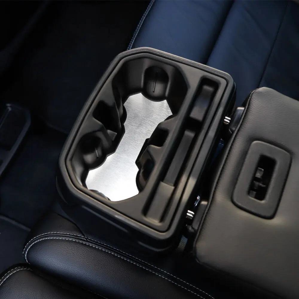 For 2018+ Jeep Wrangler JL Water Cup Holder Mat Coaster Insert Aluminum 5pcs Silver - Image 4