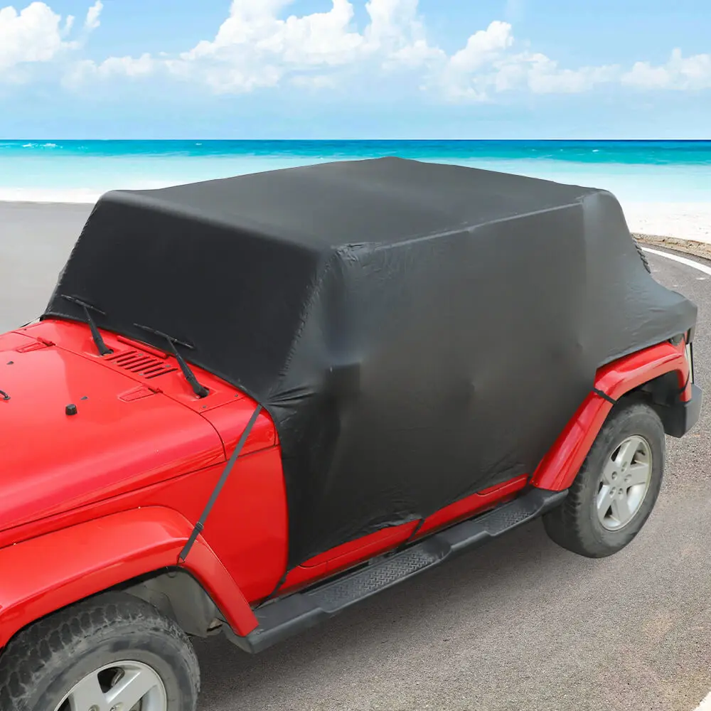 For 2007-2018 Jeep Wrangler JKU 4Door Waterproof Protection Cab Car Cover - Image 2
