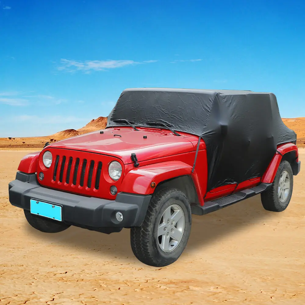 For 2007-2018 Jeep Wrangler JKU 4Door Waterproof Protection Cab Car Cover - Image 3