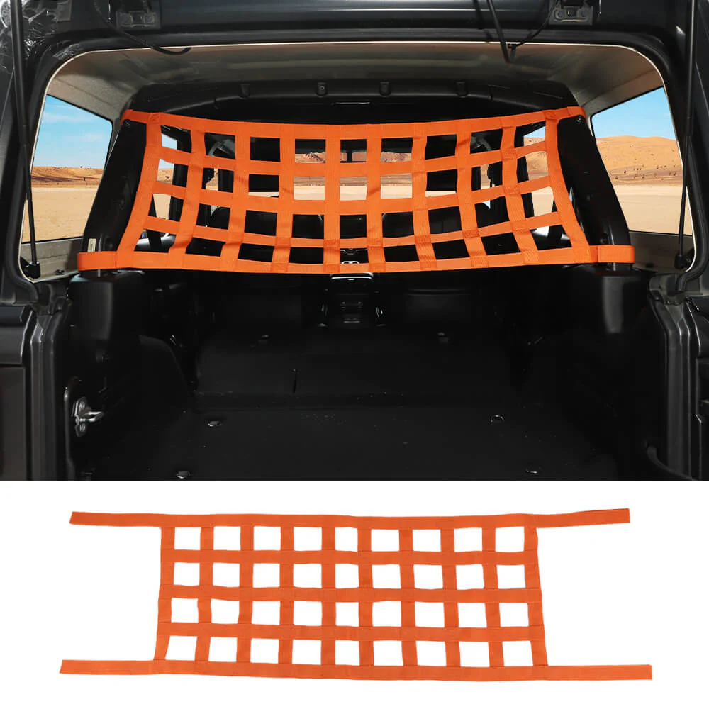 For Jeep Wrangler YJ TJ JK JL Multi-function Mesh Cargo Net Car Roof Net Hammock