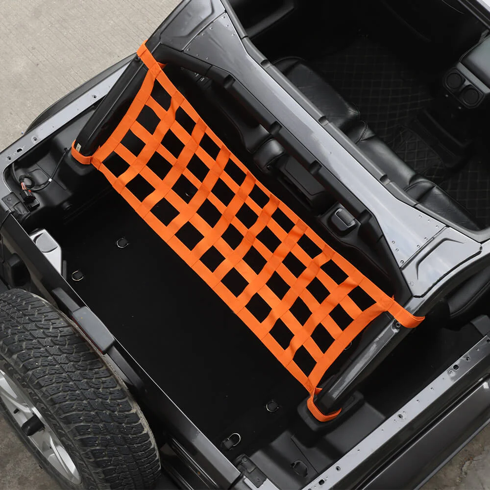 For Jeep Wrangler YJ TJ JK JL Multi-function Mesh Cargo Net Car Roof Net Hammock - Image 4