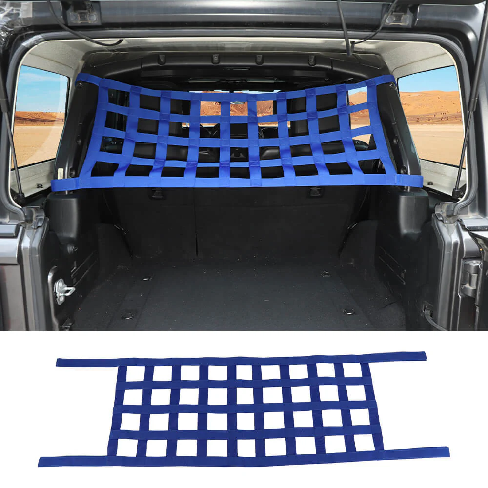 For Jeep Wrangler YJ TJ JK JL Multi-function Mesh Cargo Net Car Roof Net Hammock - Image 9