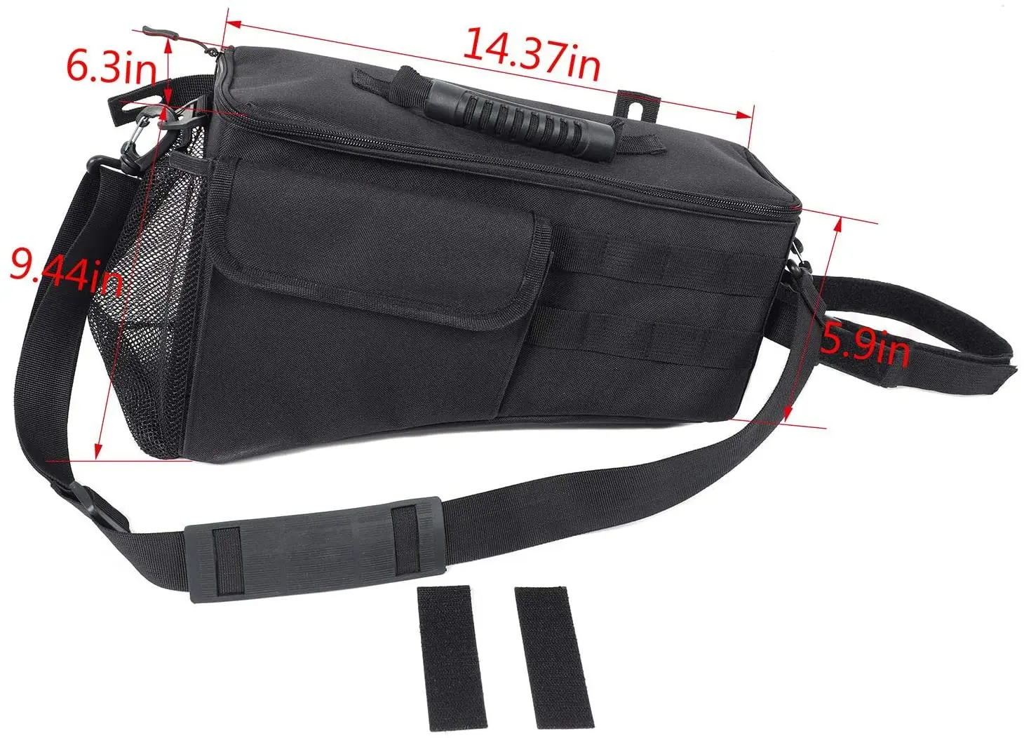 For 2007-2018 Jeep Wrangler JKU 4-Door Rear Trunk Storage Bag Organizer with Carrying Handle, Right Side - Image 6