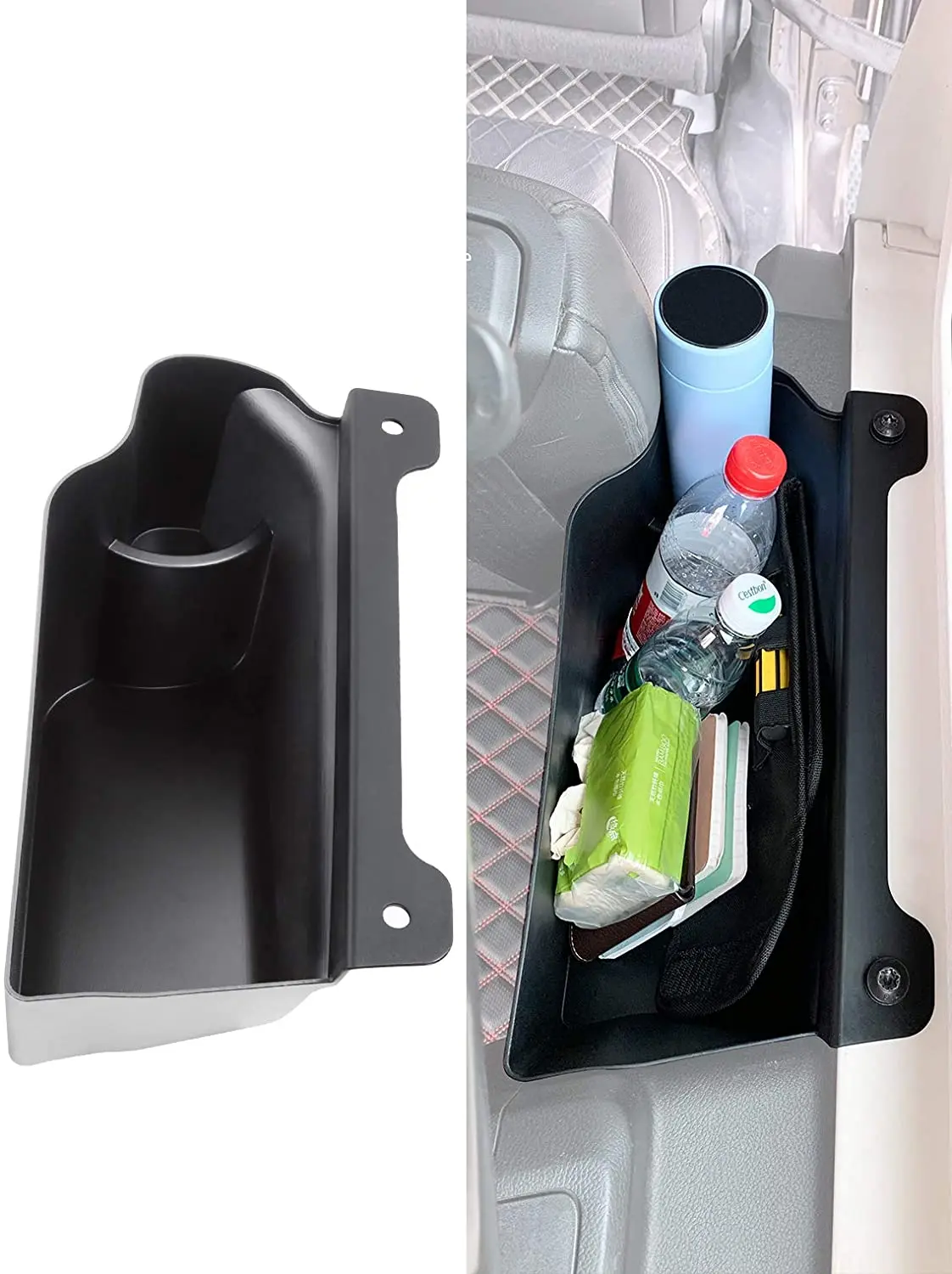 For 2018+ Jeep Wrangler JL JLU 4Doors Rear Trunk Storage Box Organizer, Right Side, Black - Image 7