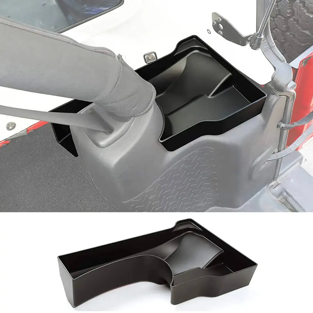 For 2011-2018 Jeep Wrangler JKU 4 Door Wheel Well Storage Bin, Rear Trunk Organizer, Cargo Storage Tray - Image 7