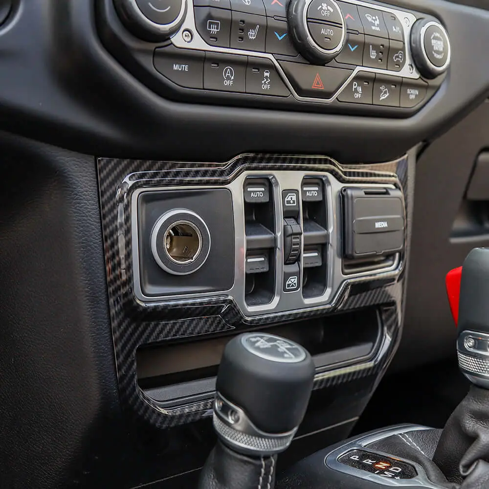 For 2018+ Jeep Wrangler JL JLU & Gladiator JT Window Control Panel Trim Cover - Image 5