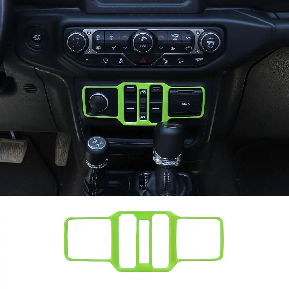 For 2018+ Jeep Wrangler JL/ Gladiator JT Window Control Panel Trim Cover – Center Console Switch Accent - Image 10