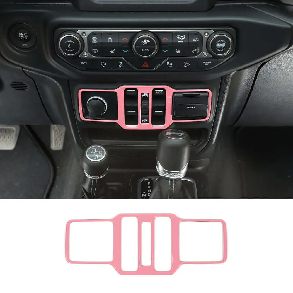 For 2018+ Jeep Wrangler JL/ Gladiator JT Window Control Panel Trim Cover – Center Console Switch Accent - Image 11
