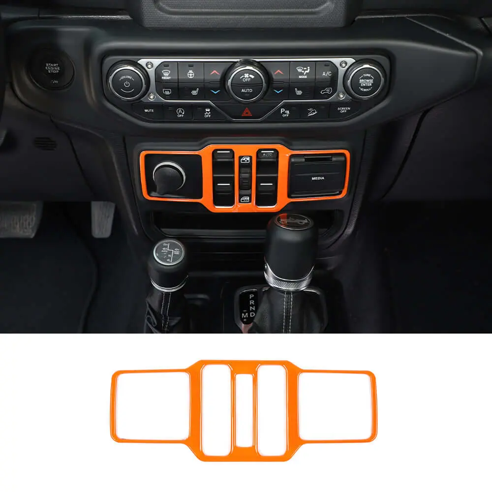 For 2018+ Jeep Wrangler JL/ Gladiator JT Window Control Panel Trim Cover – Center Console Switch Accent - Image 14