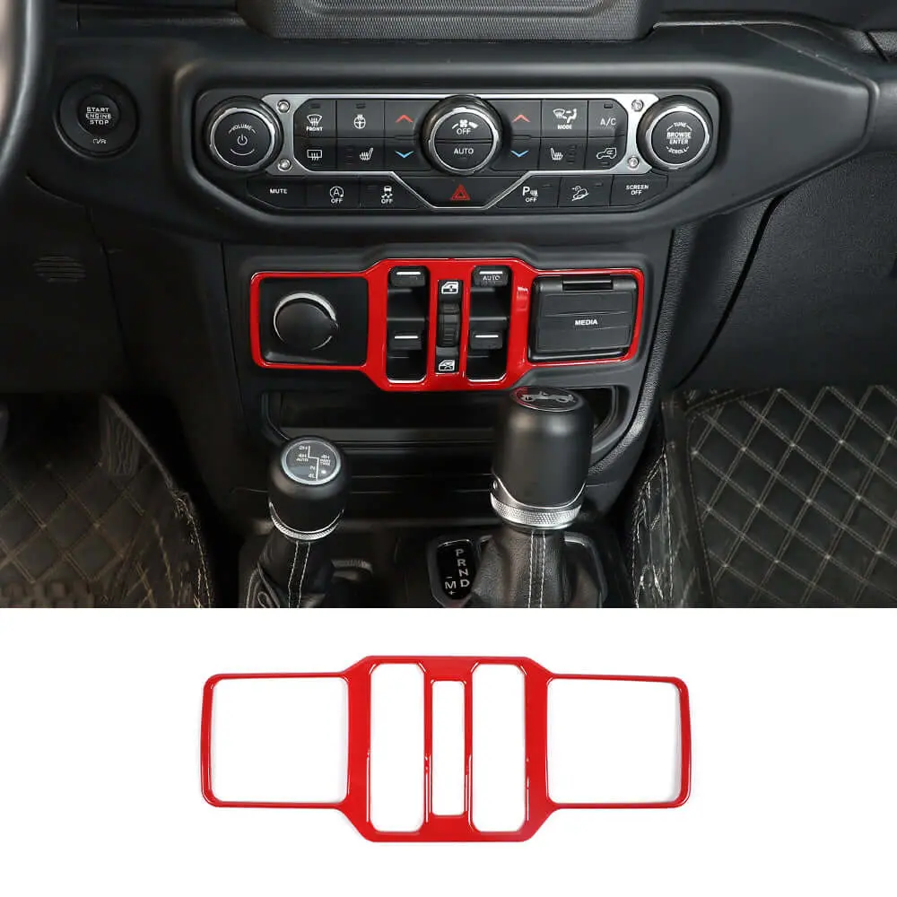 For 2018+ Jeep Wrangler JL/ Gladiator JT Window Control Panel Trim Cover – Center Console Switch Accent - Image 15