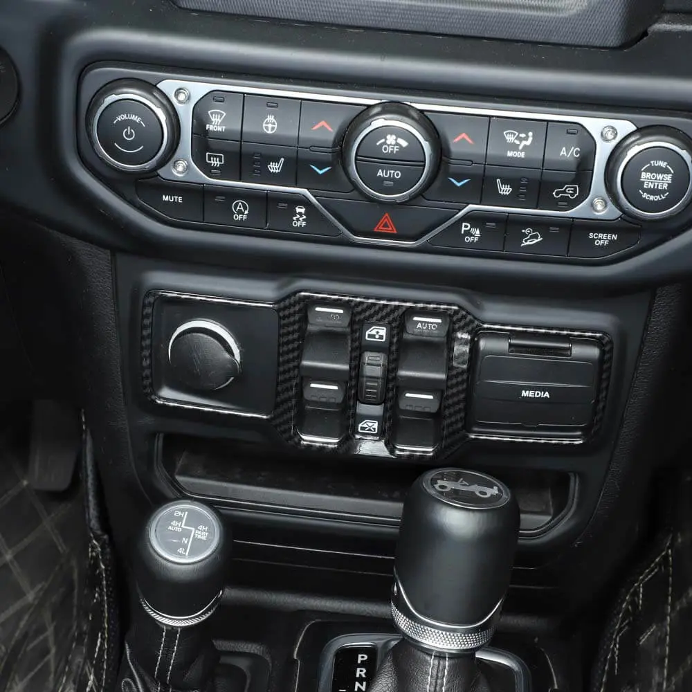 For 2018+ Jeep Wrangler JL/ Gladiator JT Window Control Panel Trim Cover – Center Console Switch Accent - Image 5