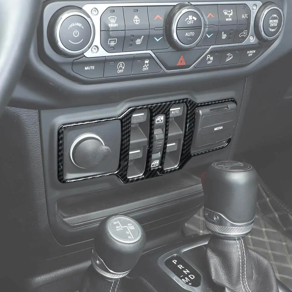 For 2018+ Jeep Wrangler JL/ Gladiator JT Window Control Panel Trim Cover – Center Console Switch Accent - Image 6