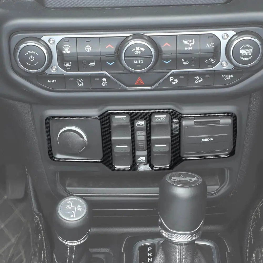 For 2018+ Jeep Wrangler JL/ Gladiator JT Window Control Panel Trim Cover – Center Console Switch Accent - Image 7