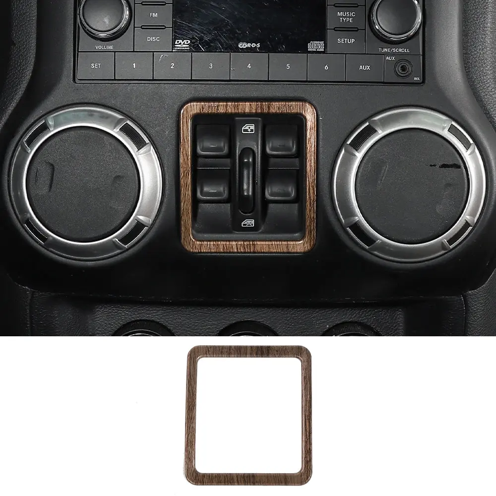 For 2011-2018 Jeep Wrangler JK JKU Window Control Switch Button Panel Frame Cover Trim - Image 15