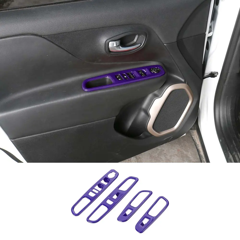 For 2015+ Jeep Renegade Window Lift Panel Cover Trim Frame - Image 13