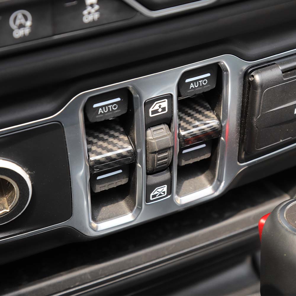 For 2018+ Jeep Wrangler JL JT Window Lift Switch Button Cover Trim - Image 4