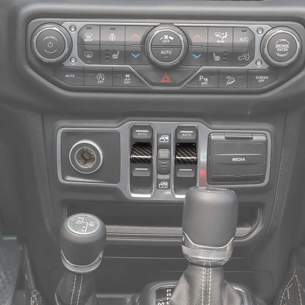 For 2018+ Jeep Wrangler JL JT Window Lift Switch Button Cover Trim - Image 7