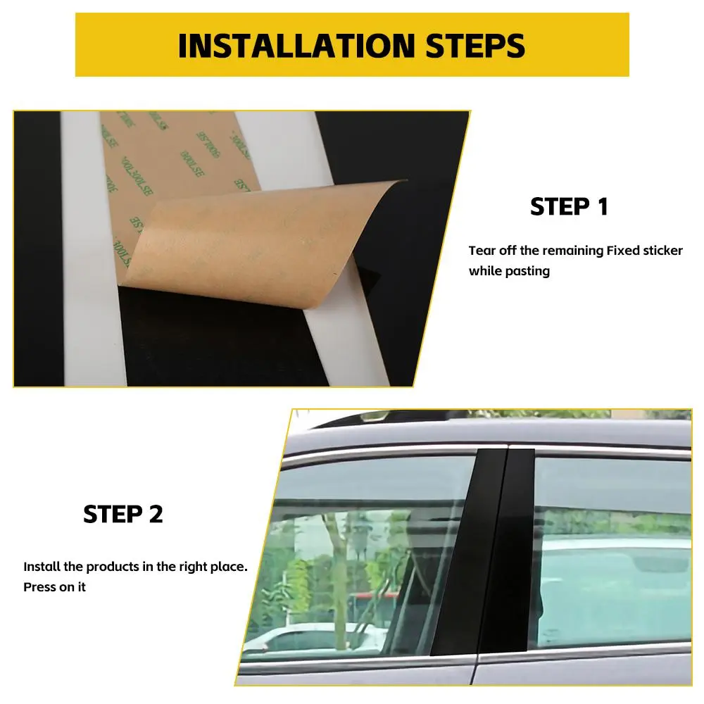 For 2014+ Jeep Cherokee Window Pillar Post Decoration Sticker - Image 5