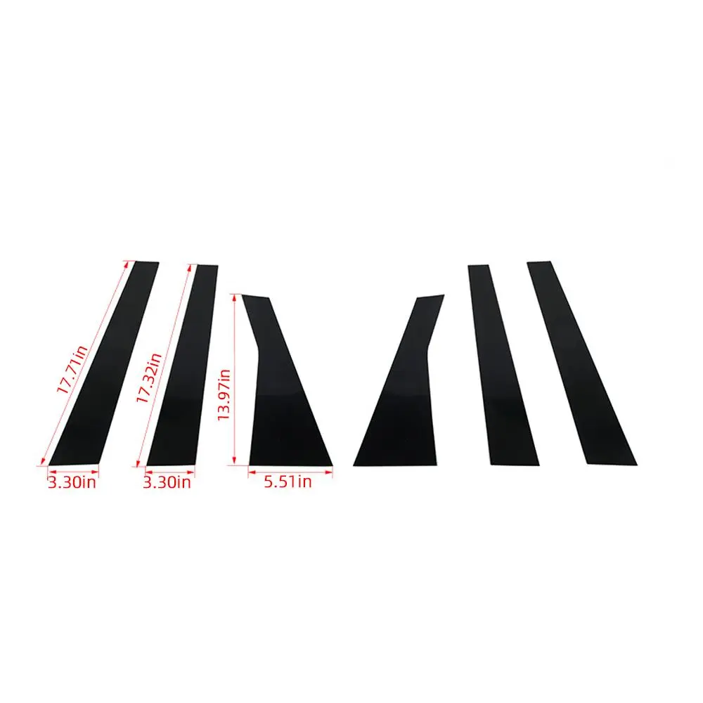 For 2014+ Jeep Cherokee Window Pillar Post Decoration Sticker - Image 7