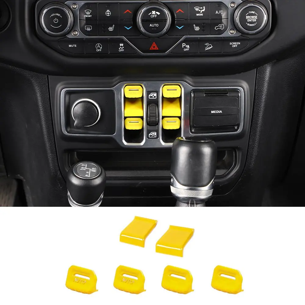 For 2018+ Jeep Wrangler JL/Gladiator JT Window Switch Button Cover & Window Lift Switch Button Trim - Image 11