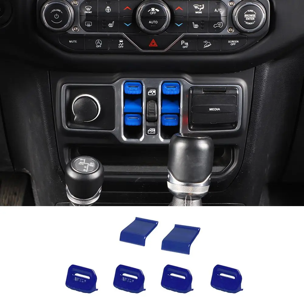 For 2018+ Jeep Wrangler JL/Gladiator JT Window Switch Button Cover & Window Lift Switch Button Trim - Image 13