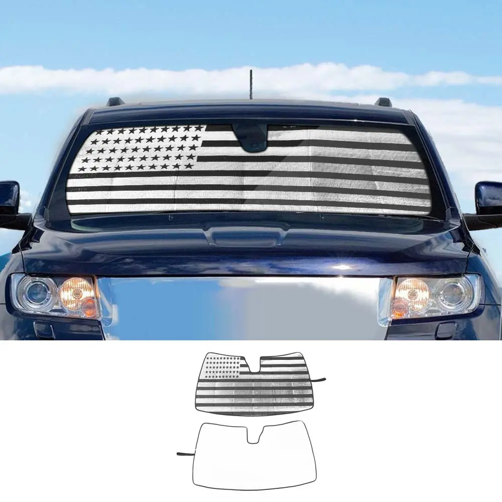 For 2011-2021 Jeep Grand Cherokee WK2 Windshield Sun Shade Foldable Sun Visor Aluminum Foil Sunshade - Image 9
