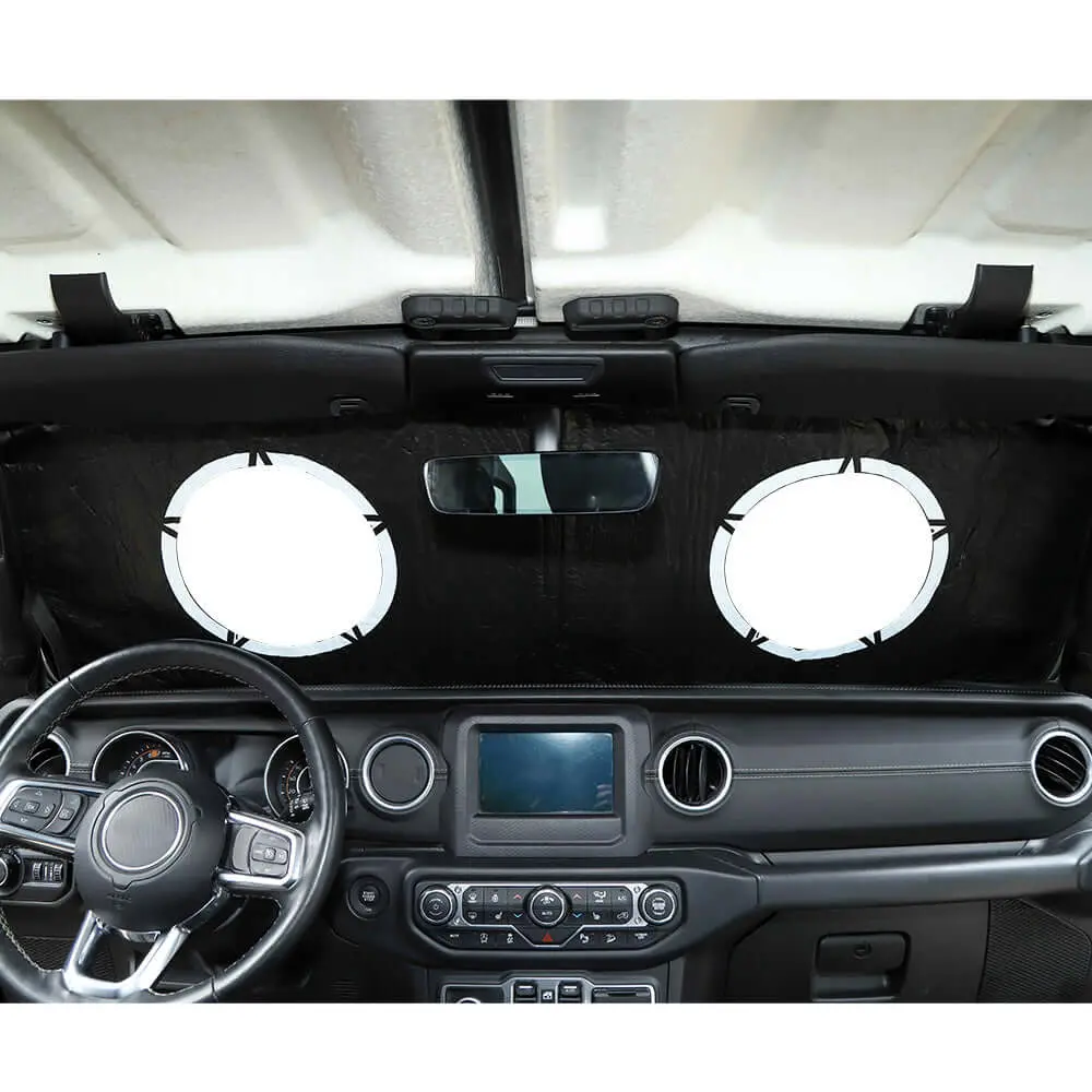 For 2018+ Jeep Wrangler JL JLU & Jeep Gladiator JT Windshield Sunshade Heat Shield Sun Visor Mat - Image 5