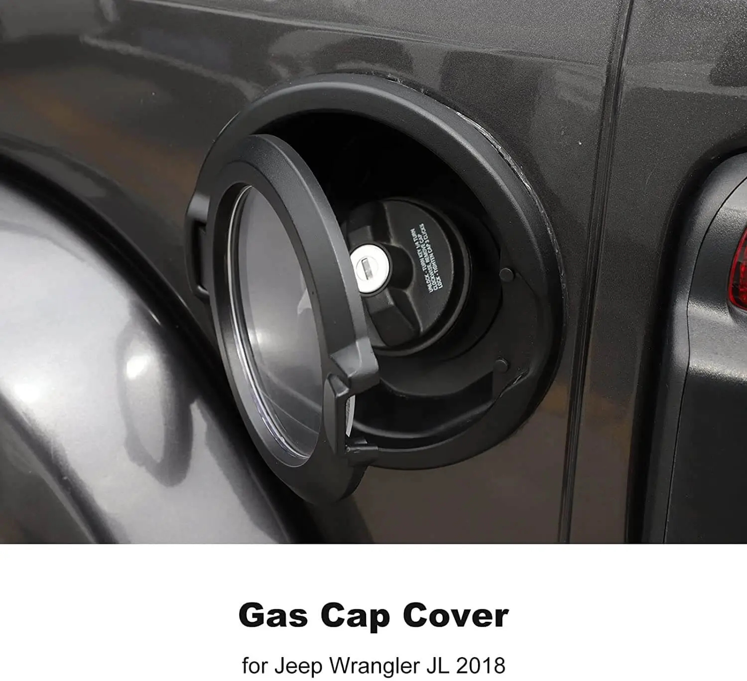 For 2018+ Jeep Wrangler JL JLU 2/4 Door Gas Cap Cover Fuel Tank Door Transparent Cover NOT FIT 4XE - Image 5