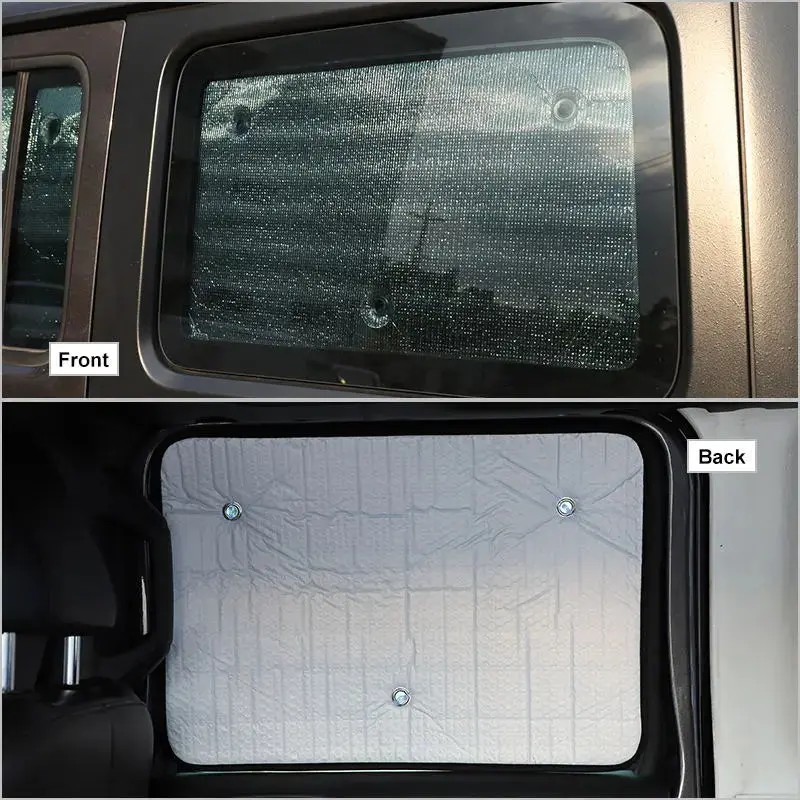 For 2007-2018 Jeep Wrangler JK JKU 4-Door, 8PCs Heat Insulation Windshield Full Window Sunshade Sunscreen Visor - Image 6