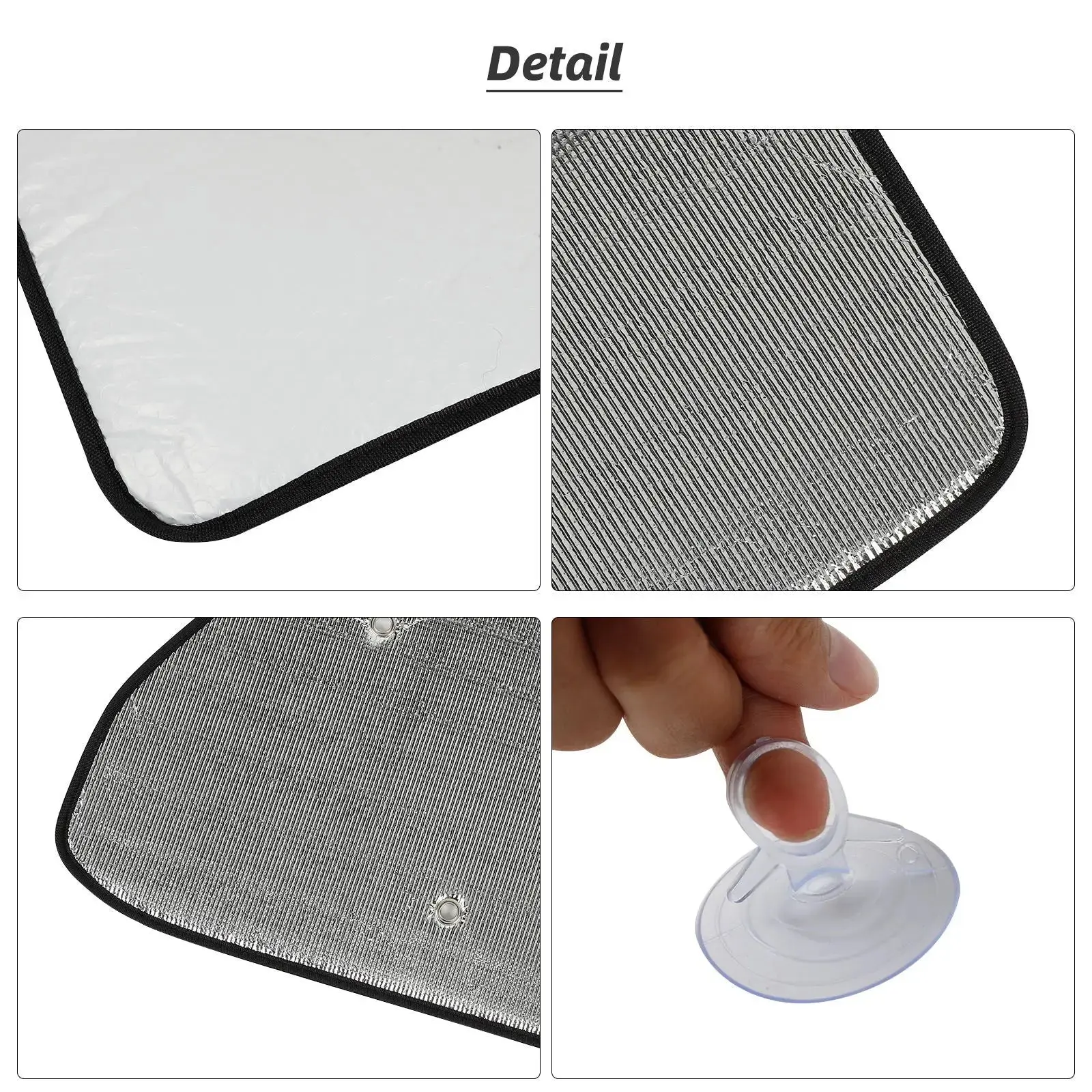 For 2007-2018 Jeep Wrangler JK JKU 4-Door, 8PCs Heat Insulation Windshield Full Window Sunshade Sunscreen Visor - Image 7