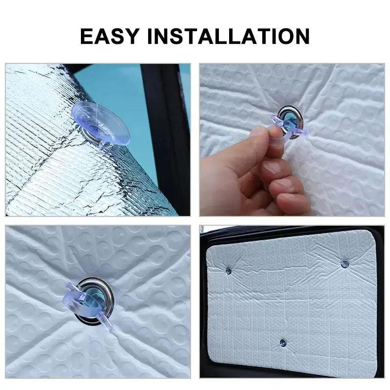 For 2007-2018 Jeep Wrangler JK JKU 4-Door, 8PCs Heat Insulation Windshield Full Window Sunshade Sunscreen Visor - Image 8