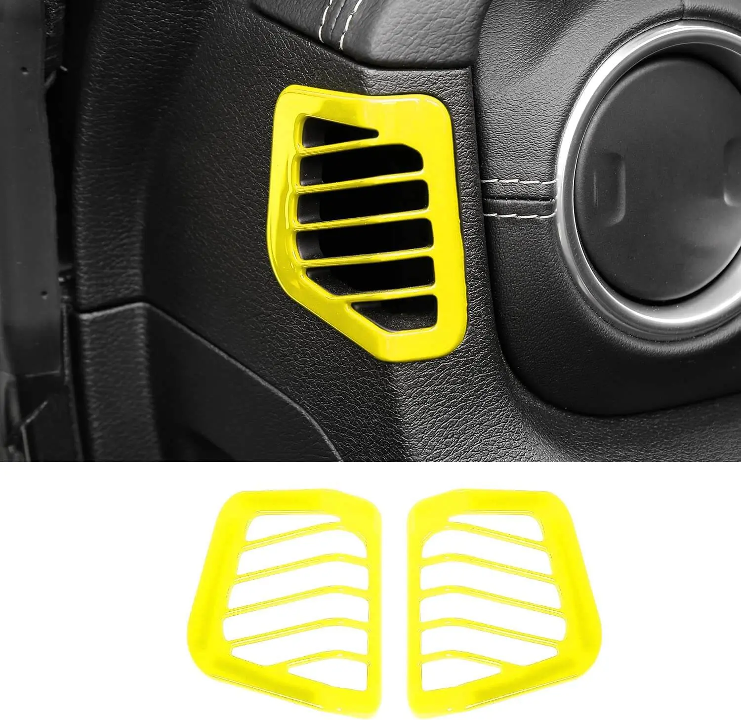 For 2018–2023 Jeep Wrangler JL, JLU & Gladiator JT Dashboard Side Air Vent Cover Trim – Interior Accent Frame - Image 11