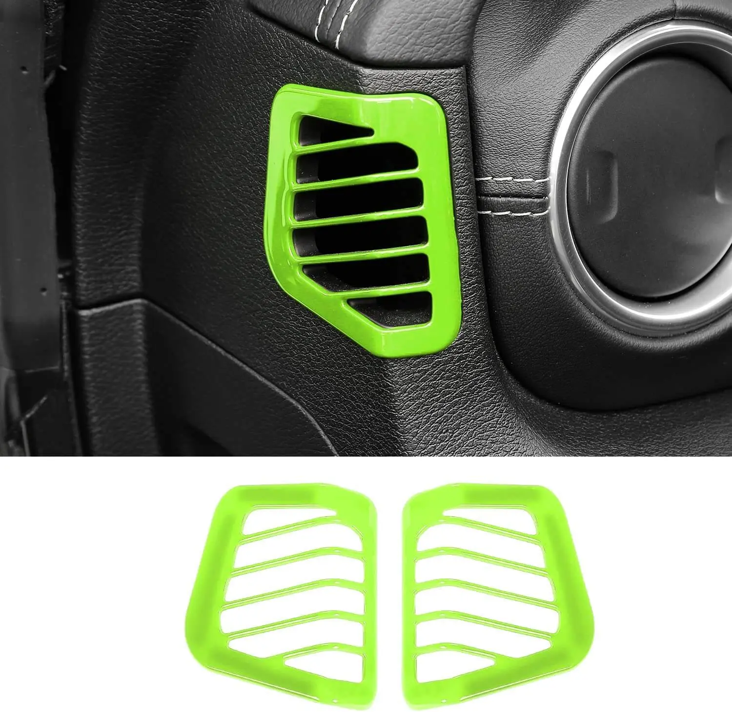 For 2018–2023 Jeep Wrangler JL, JLU & Gladiator JT Dashboard Side Air Vent Cover Trim – Interior Accent Frame - Image 12