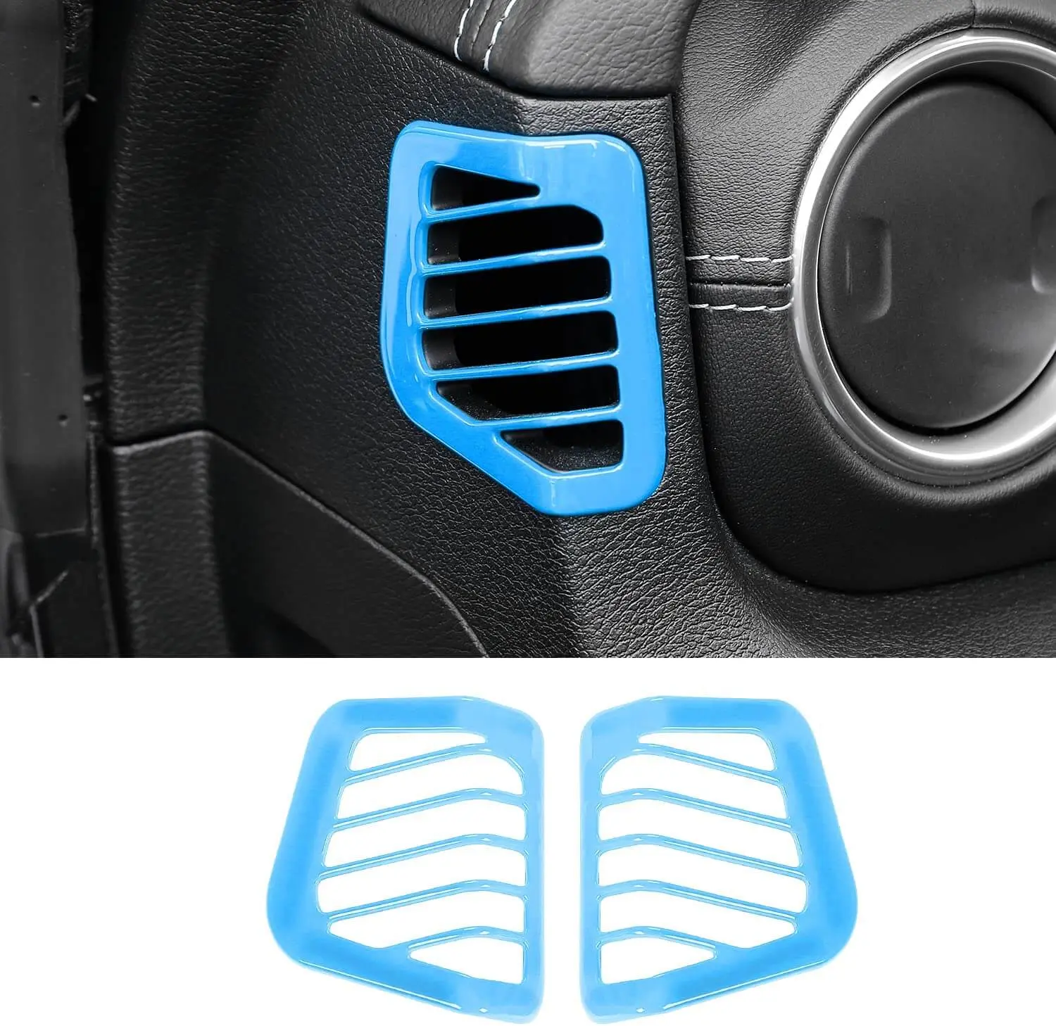 For 2018–2023 Jeep Wrangler JL, JLU & Gladiator JT Dashboard Side Air Vent Cover Trim – Interior Accent Frame - Image 13