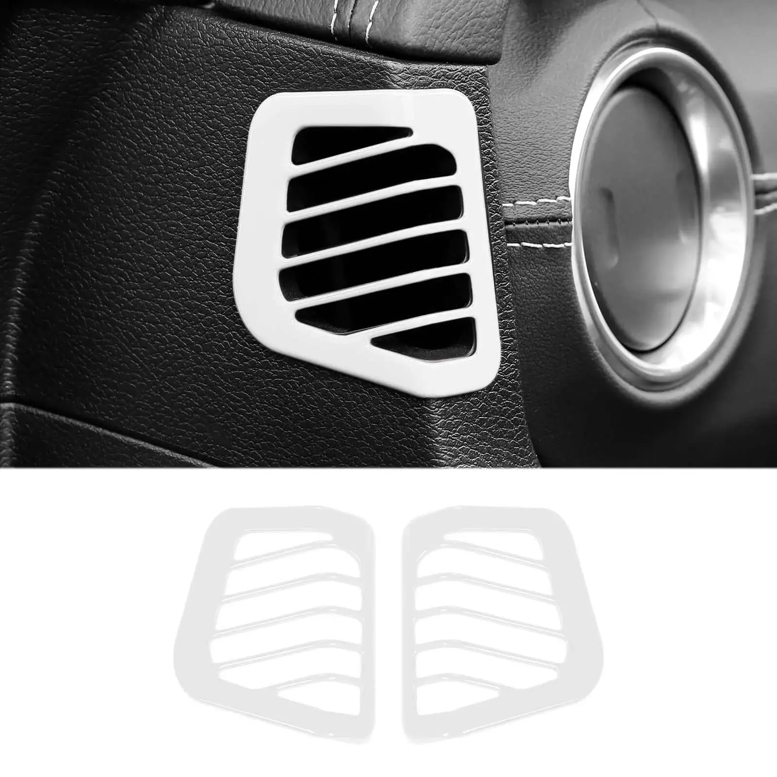 For 2018–2023 Jeep Wrangler JL, JLU & Gladiator JT Dashboard Side Air Vent Cover Trim – Interior Accent Frame - Image 14