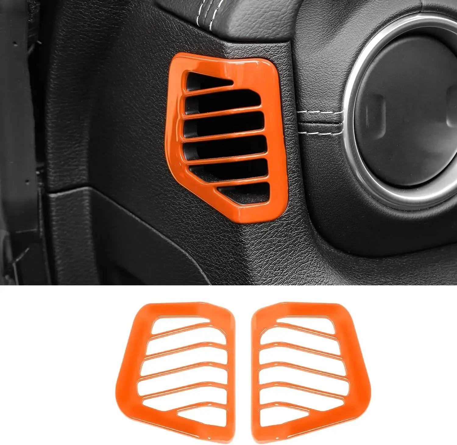 For 2018–2023 Jeep Wrangler JL, JLU & Gladiator JT Dashboard Side Air Vent Cover Trim – Interior Accent Frame - Image 16