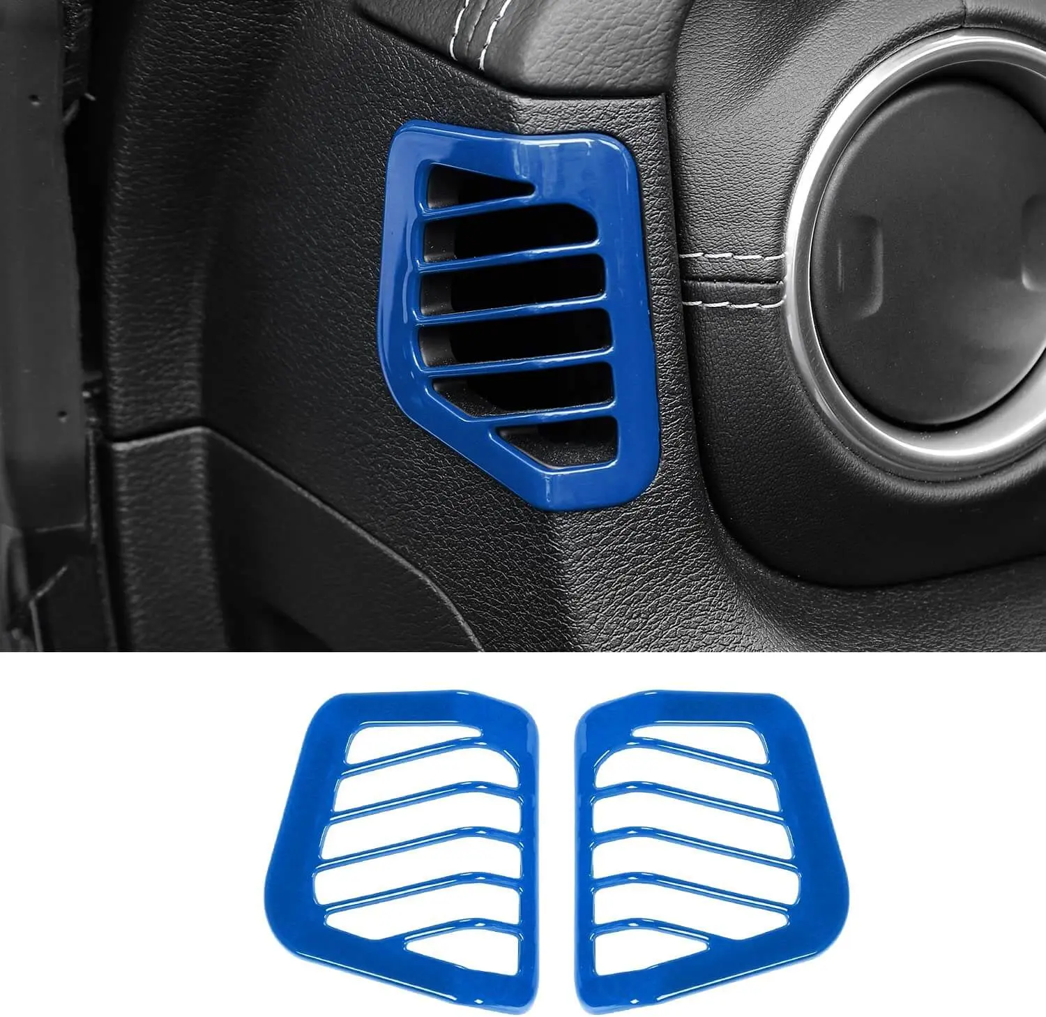 For 2018–2023 Jeep Wrangler JL, JLU & Gladiator JT Dashboard Side Air Vent Cover Trim – Interior Accent Frame - Image 18