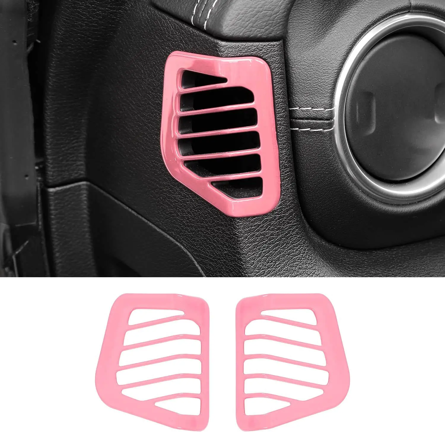 For 2018–2023 Jeep Wrangler JL, JLU & Gladiator JT Dashboard Side Air Vent Cover Trim – Interior Accent Frame - Image 19
