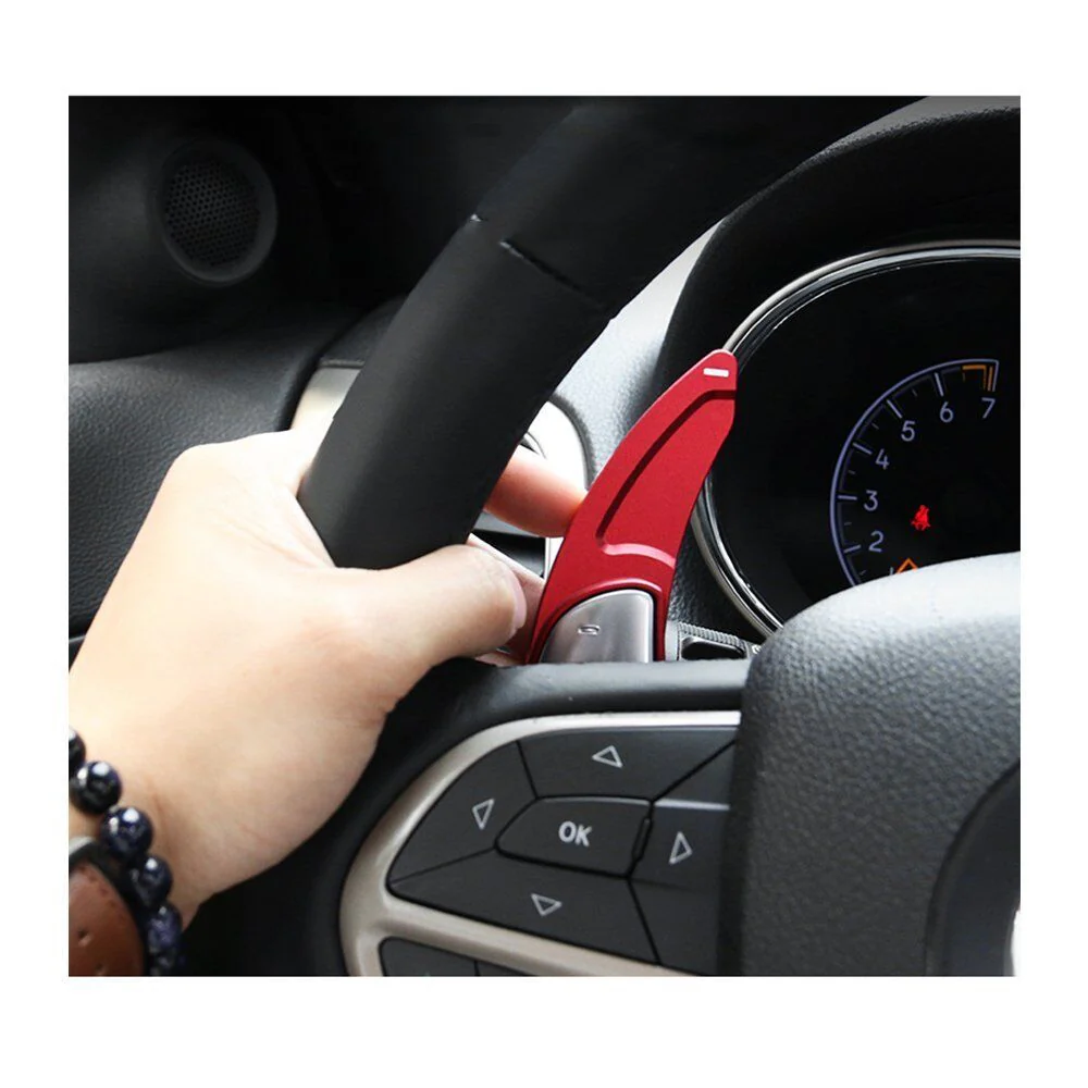 For 2014-2021 Jeep Grand Cherokee WK2 Steering Wheel Shift Paddle Shifter Trim - Image 5