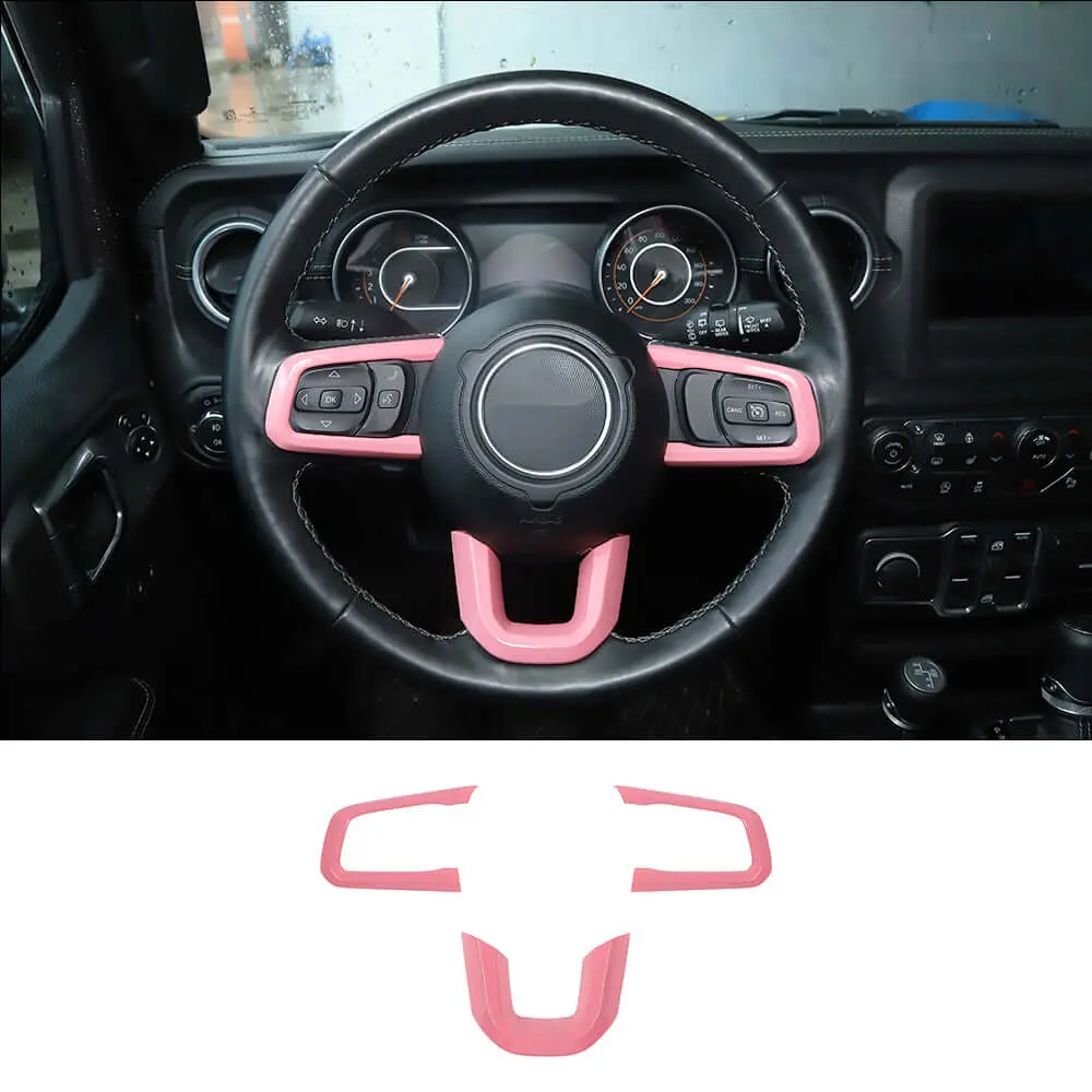 For 2018+ Jeep Wrangler JL & Gladiator JT Steering Wheel Trim Cover – Interior Accent - Image 15