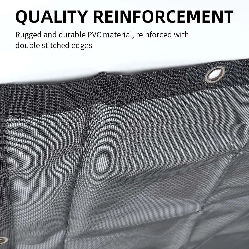 For 2018+ Jeep Wrangler JL 4 Door Sun Shade Mesh Bikini Top Sunshade UV Protection - Image 12