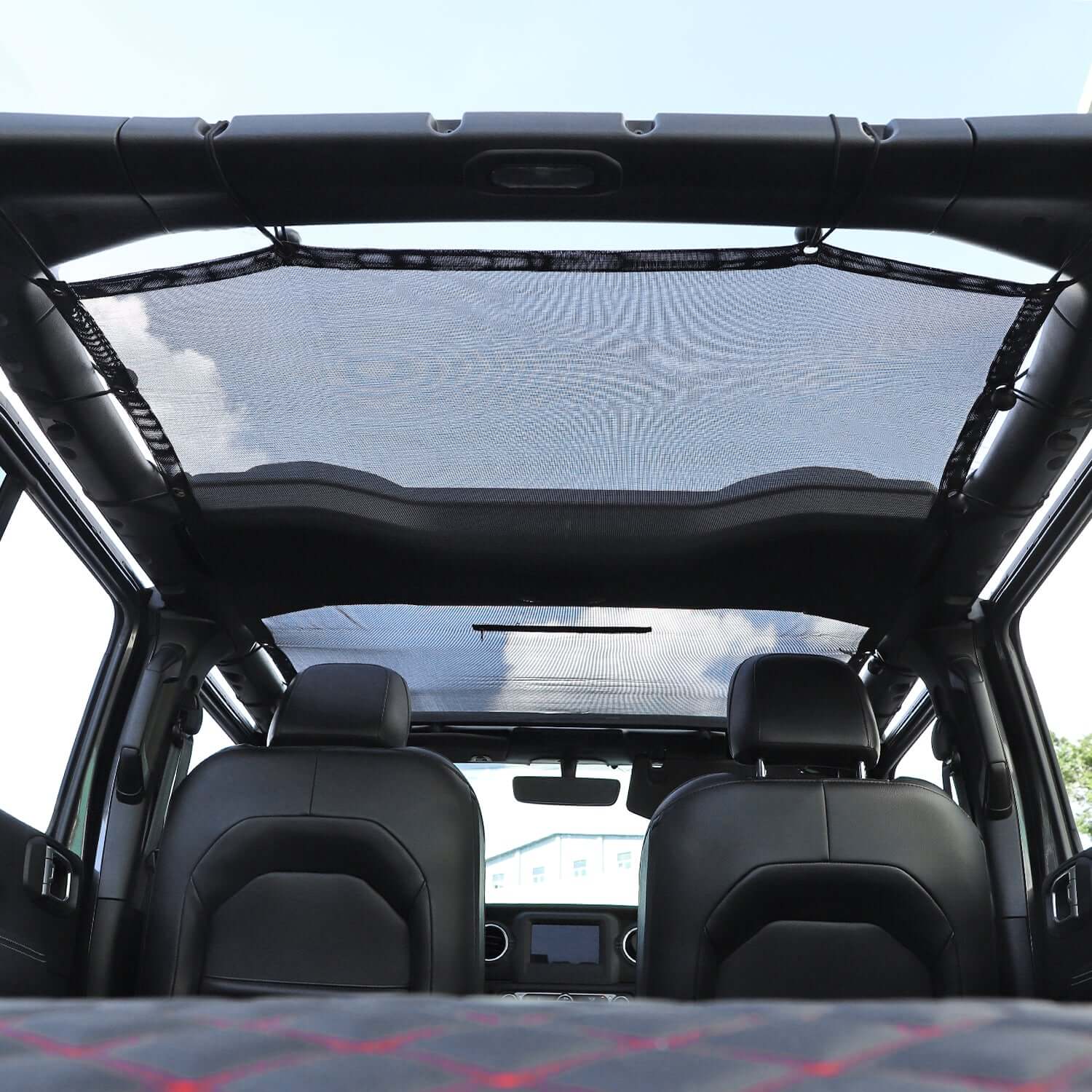 For 2018+ Jeep Wrangler JL 4 Door Sun Shade Mesh Bikini Top Sunshade UV Protection - Image 5