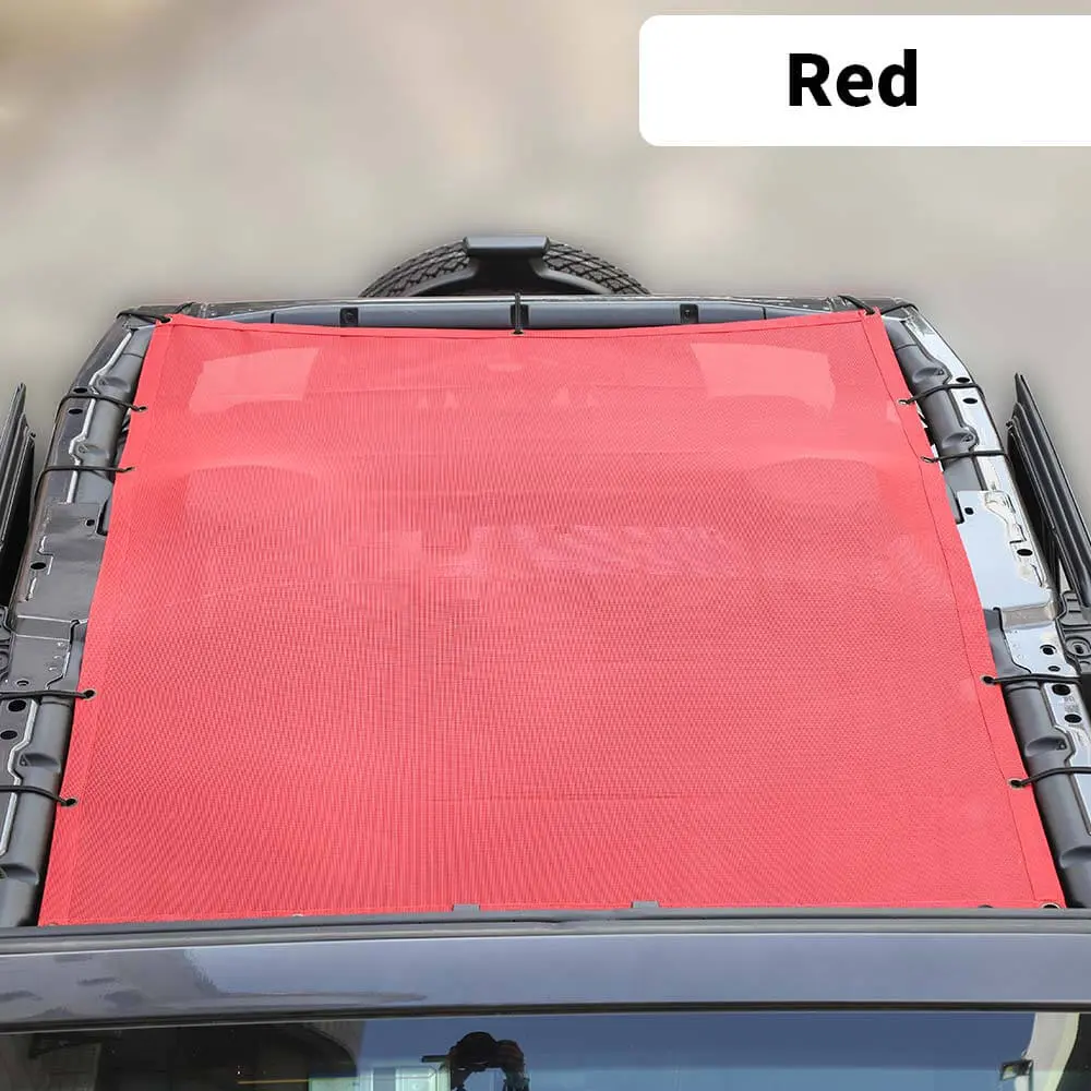 For 2018+ Jeep Wrangler JL 4 Door Sun Shade Mesh Bikini Top Sunshade UV Protection - Image 7