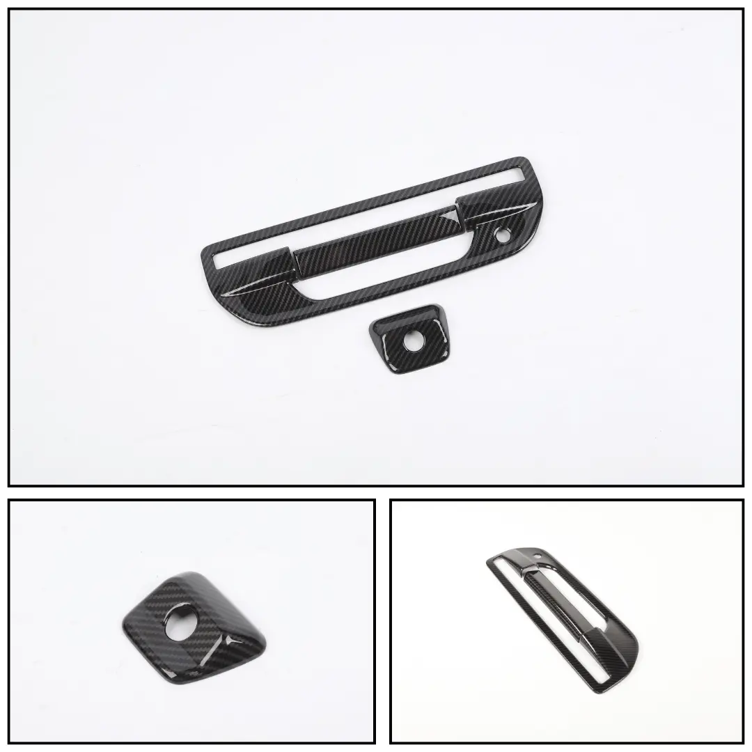 For 2020+ Jeep Gladiator JT Tailgate Door Handle & Camera Cover Trim - Image 5