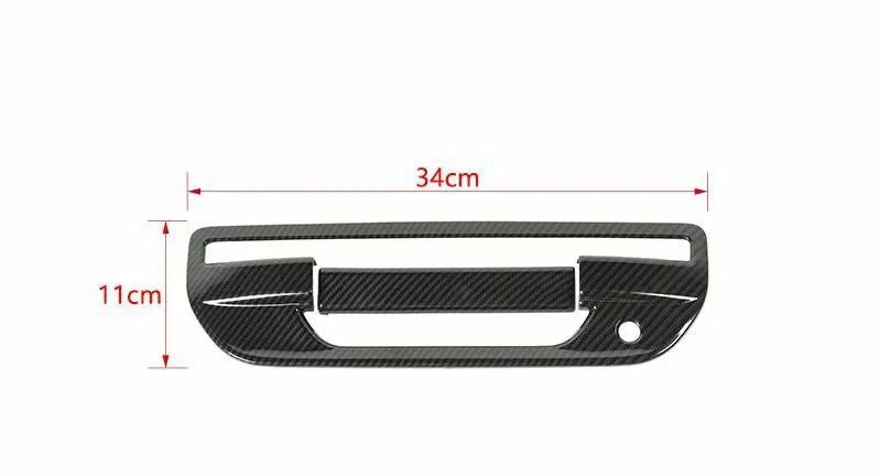 For 2020+ Jeep Gladiator JT Tailgate Door Handle Decor Cover Trim - Image 3